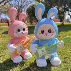 Premium Dancing Rabbit Guitarist Musical Toy